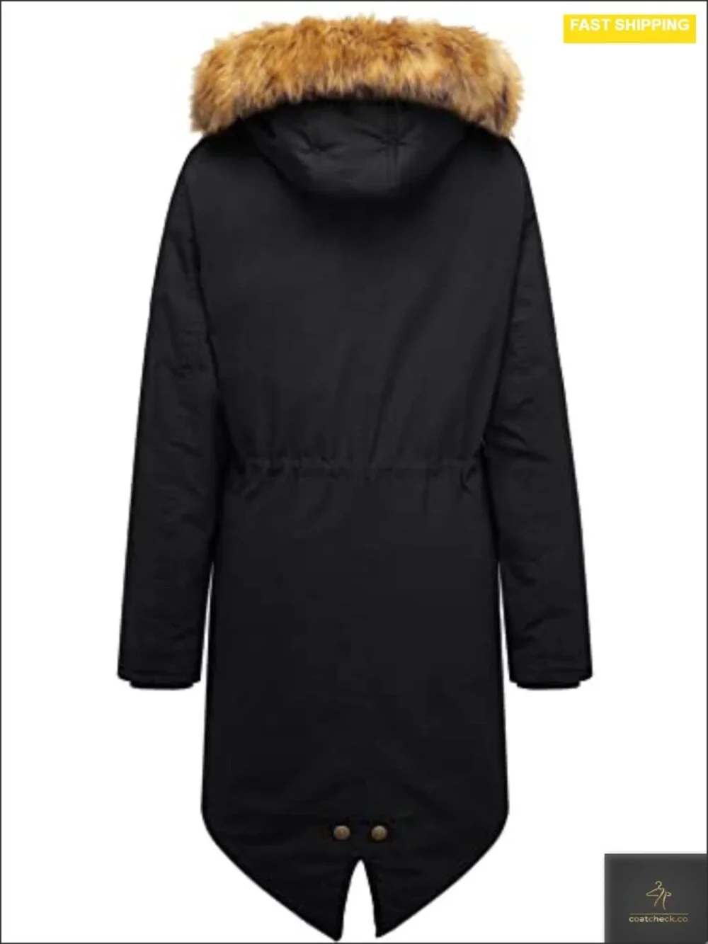Women's Hooded Sherpa Lined Parka Jacket Winter Coat Cotton Insulated